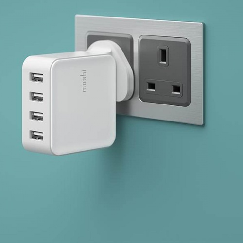 ProGeo - Chargeur mural 4 ports USB