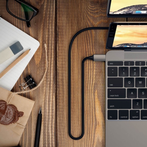 Câble HDMI Type-C 4K Gris Anthracite