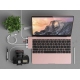 Hub Aluminium adaptateur 5-en-1 Type C vers 2 ports USB3.0, 1 port type USB C, 1 cartes SD et 1 Micro - MacBook