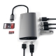 HUB Aluminium multi-ports 8-en-1 type USB-C vers HDMI 4K, Ethernet, Micro SD, SD, 3 x USB3.0 et 1 port Type USB-C