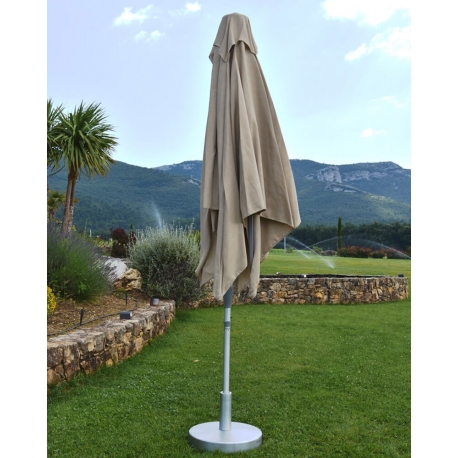 Parasol Summer 3 x 3m Mât Alu Rond Ø48mm ép 1.2mm