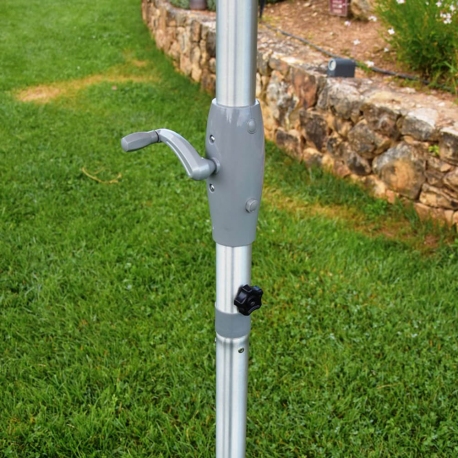 Parasol Summer 3 x 3m Mât Alu Rond Ø48mm ép 1.2mm