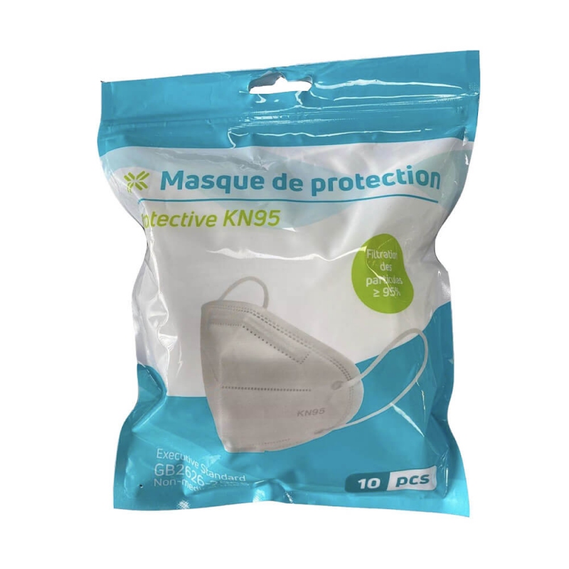 Lot de 4 sachets de 10 Masques KN95 type FFP2 - filtre ...