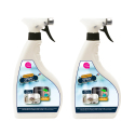 Lot de 2 Spray désinfectant virucide bactéricide 750ml - Efficacité prouvée contre les virus et bactéries - Made in France