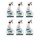 Lot de 6 Spray désinfectant virucide bactéricide 750ml - Efficacité prouvée contre les virus et bactéries - Made in France