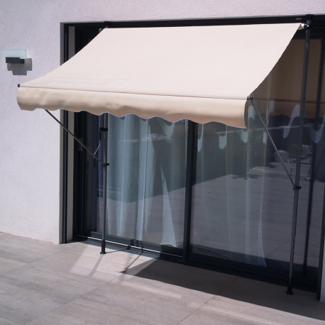 Awning Banne SUVA - Manual awning for terrace 200x130 - Ecru