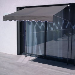 Awning Banne SUVA - Manual awning for terrace 200x130 - Gray