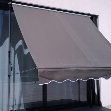 Awning Banne SUVA - Manual awning for terrace 200x130 - Gray