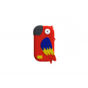 Contactless Wallet for Family Use - Red parrot Shape