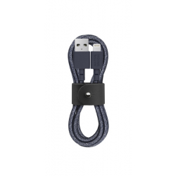 Câble avec Connecteur USB vers Lightning (1.2m) - BELT - Indigo