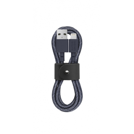 Câble avec Connecteur USB vers Lightning (1.2m) - BELT - Indigo