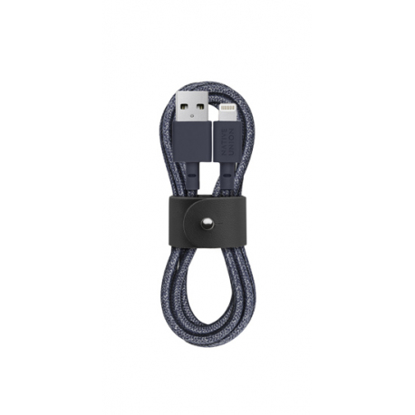 Cable with USB to Lightning Connector (1.2m) - BELT - Indigo