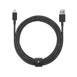 Câble avec Connecteur USB vers Lightning (3m) - BELT - Noir