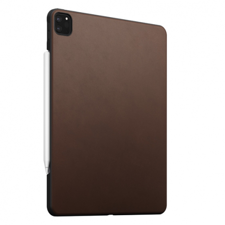 Coque de Protection Arrière en Cuir pour iPad Pro 12.9 (2020) - Marron