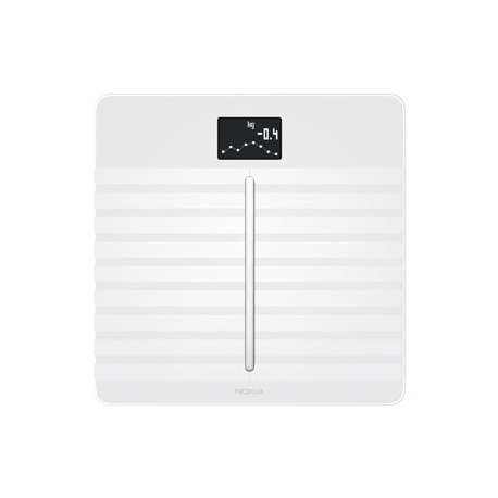 Body Cardio Connected Scale with Body Composition Analysis and Cardiovascular Control - White