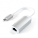 Aluminum Type-C to Ethernet Adapter - Silver