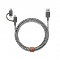 Câble avec Connecteur USB vers Lightning (2m) - BELT - Zébré
