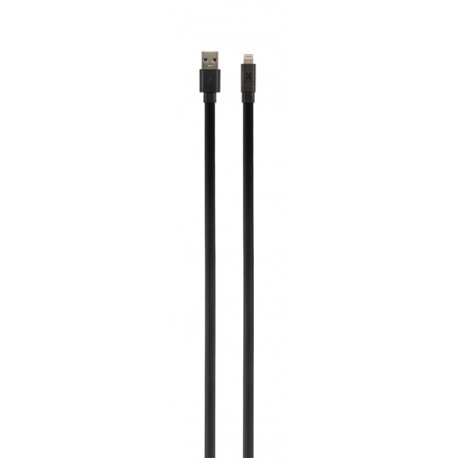 Câble Plat avec Connecteur USB vers Lightning (3m) - Noir