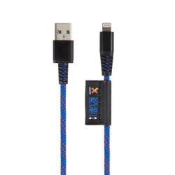 Câble Renforcé en Kevlar avec Connecteur USB vers Lightning - Bleu