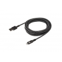 Câble avec Connecteur USB vers Lightning (3m) - Noir