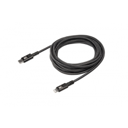 Câble avec Connecteur USB-C vers Lightning (3m) - Noir