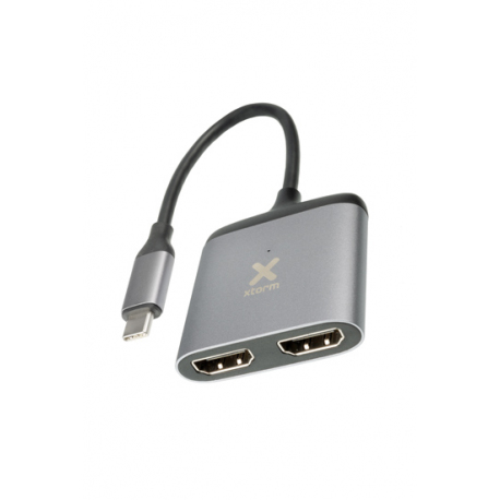 Hub USB-C vers 2x HDMI - Gris