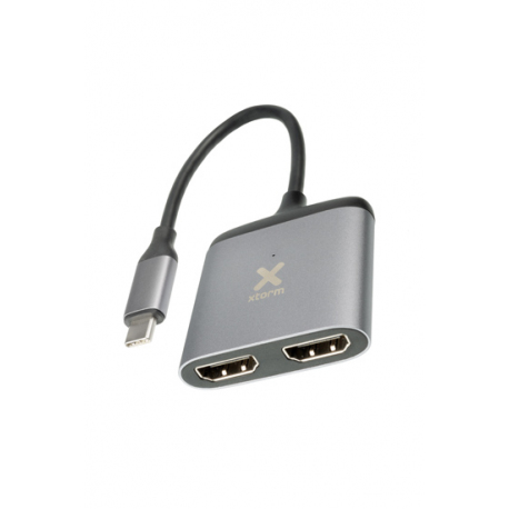 USB-C to 2x HDMI Hub - XTORM - Gray