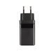 18W Lightning Travel Charger for Smartphones and Tablets - Black
