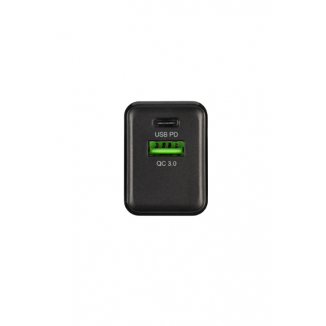 Chargeur de voyage Lightning 18W pour smartphones et tablettes - Noir