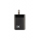 Chargeur de voyage Lightning 18W pour smartphones et tablettes - Noir