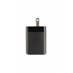 Chargeur de voyage Lightning 18W pour smartphones et tablettes - Noir