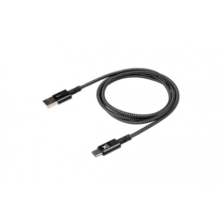 Cable with USB connector to USB-C (1m) - Black