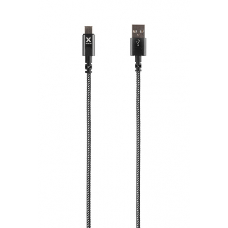 Cable with USB connector to USB-C (1m) - Black