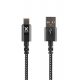 Cable with USB connector to USB-C (1m) - Black