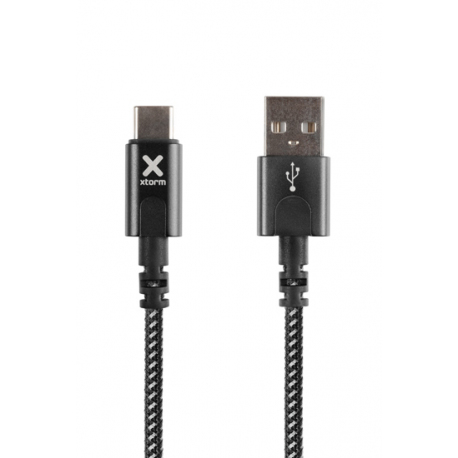 Cable with USB connector to USB-C (1m) - Black