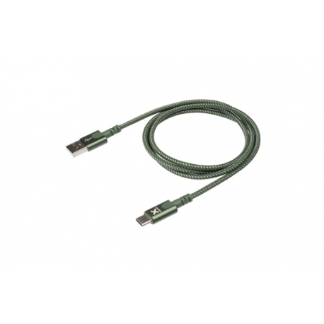 Câble avec connecteur USB vers USB-C (1m) - Vert