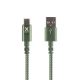 Cable with USB connector to USB-C (1m) - Green