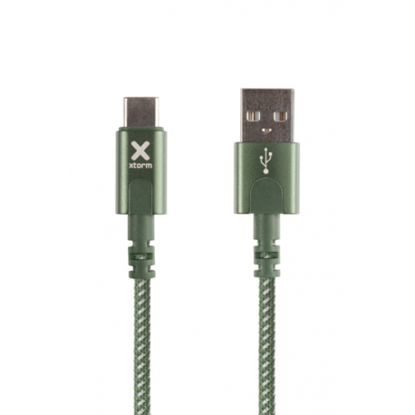 Cable with USB connector to USB-C (1m) - Green