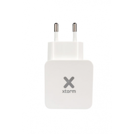 Mains charger double USB socket + 1 USB to USB-C cable