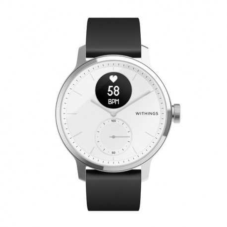 Montre Connectée Hybride - ScanWatch 42mm - Blanc