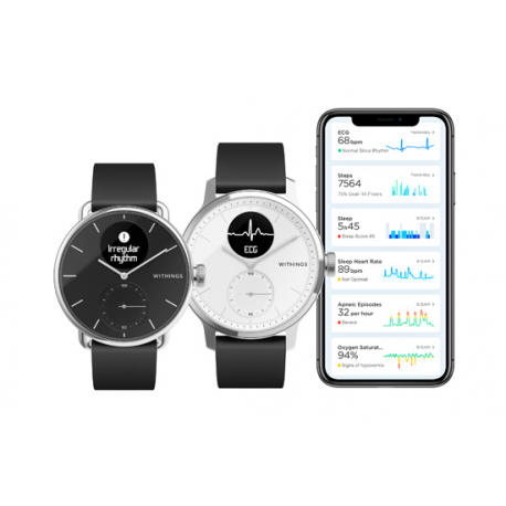 Hybrid Connected Watch - ScanWatch 42mm - Black