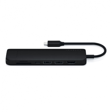 5-in-1 USB-C Slim Hub with Ethernet - Black