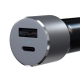 USB-C Cigarette Lighter Socket - Power 72W - Dark Gray