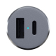 USB-C Cigarette Lighter Socket - Power 72W - Dark Gray