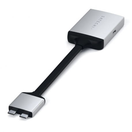 Adaptateur HDMI Double USB-C - Argent