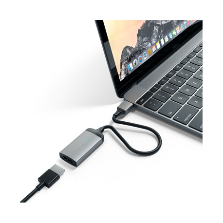 USB Type-C to HDMI adapter 4K @ 60HZ - Charcoal grey