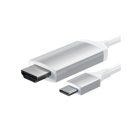 Cable USB Type-C vers HDMI 4K @60Hz Argent