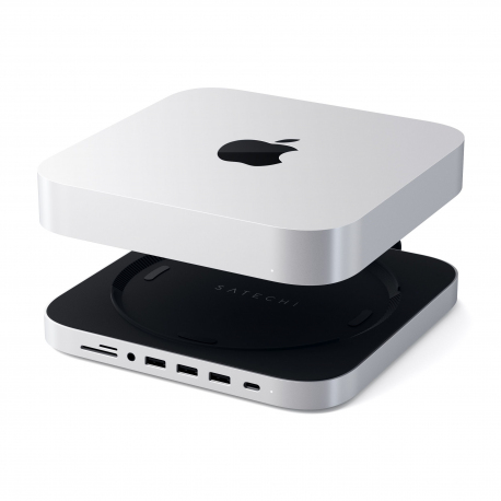 SUPPORT HUB POUR MAC MINI ARGENT