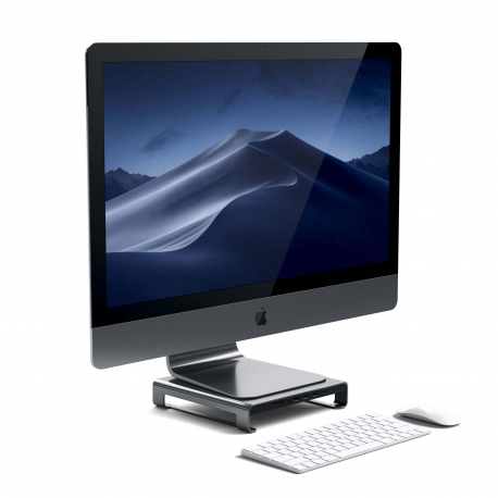 SUPPORT IMAC AVEC HUB TYPE-C GRIS SIDÉRAL