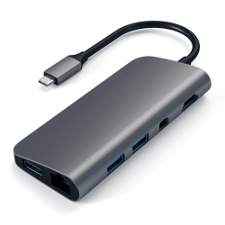 HUB MULTIMEDIA USB-C GRIS SIDÉRAL